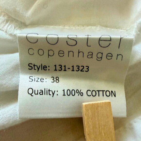 Coster Copenhagen White Eyelet Embroidery Blouse | Size 38 (US 6) - Picture 7 of 7